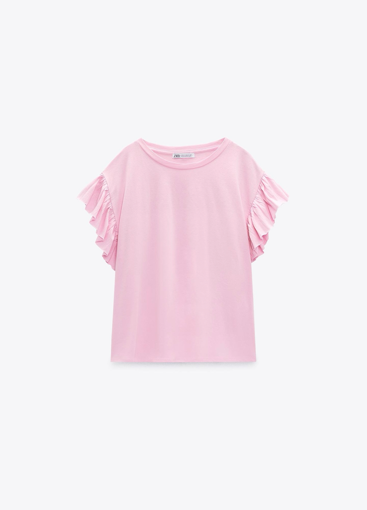 Camiseta Volantes (Rosa)