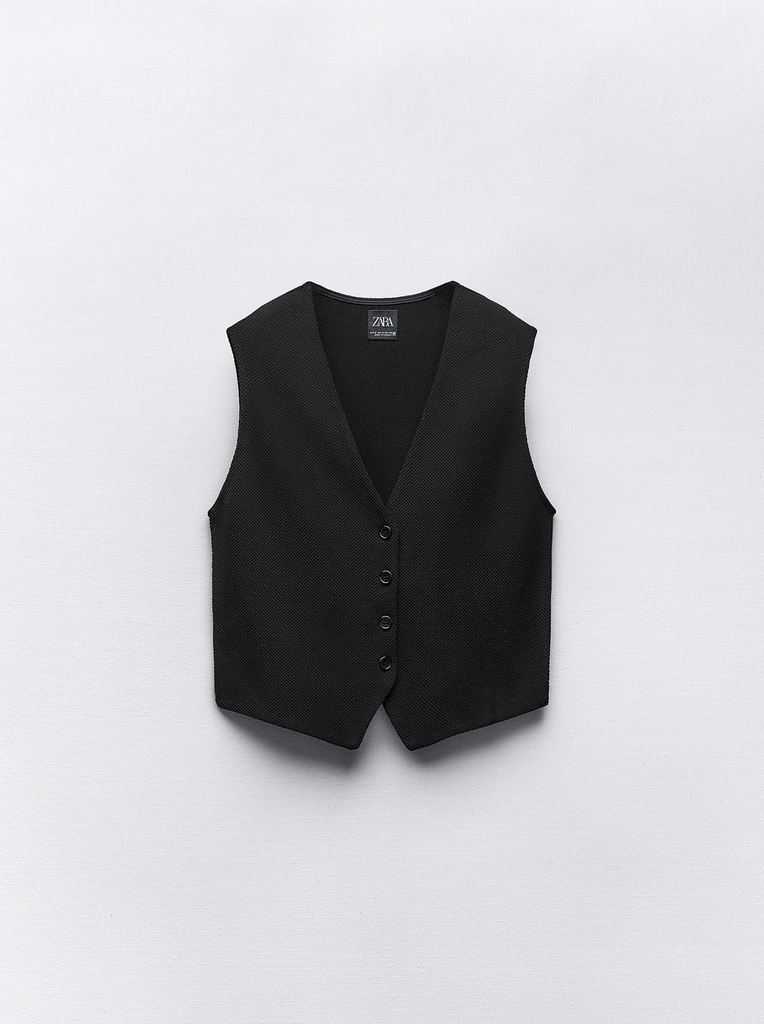 Chaleco Jacquard Estructura (S)