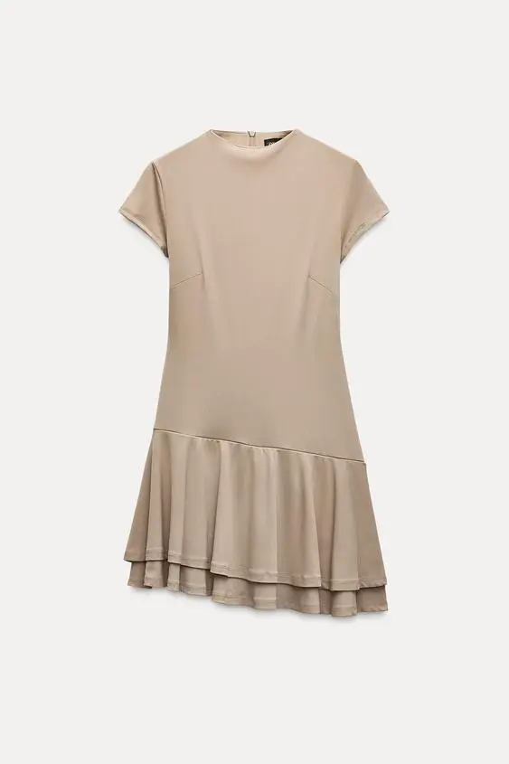 Vestido Mono Corto Volantes (S)