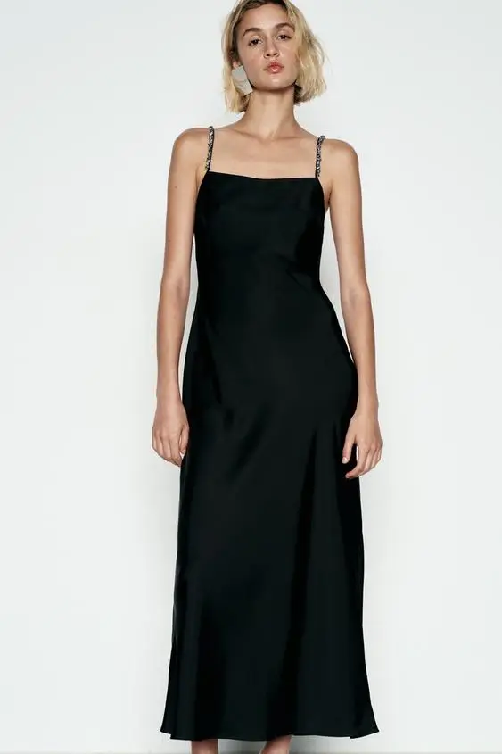 Vestido Lencero Satinado